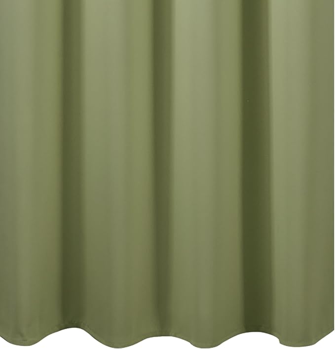 LEMOMO Blackout Curtains 66 x 54 Inch Long Sage Green Curtains Set of 2 Panels - Image 8
