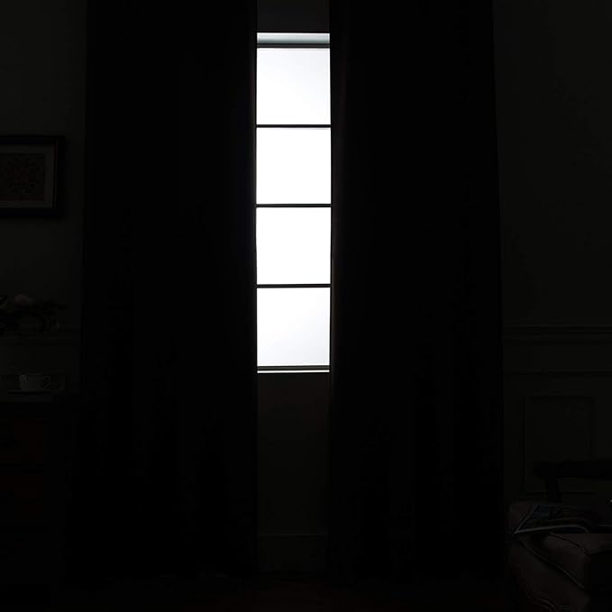 Yakamok Blackout Curtains Room Darkening Thermal Insulated Grommet top Window - Image 2