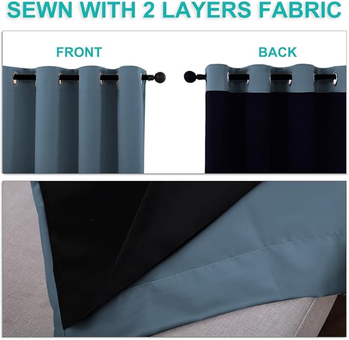 NICETOWN Extra Long Truly Blackout Drapes - Image 5