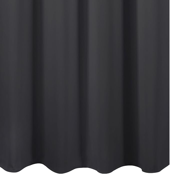 LEMOMO Dark Grey Blackout Curtains 66 x 63 Inch Length/Set of 2 Curtain - Image 8