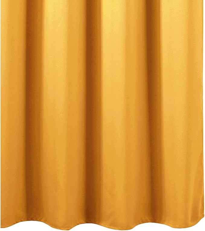 LEMOMO Yellow Blackout Curtains 34 x 63 Inch Length/Set of 2 Curtain - Image 8