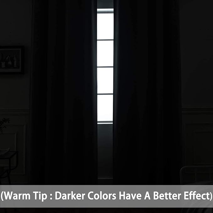 Yakamok Dark Green Blackout Curtains - Image 3
