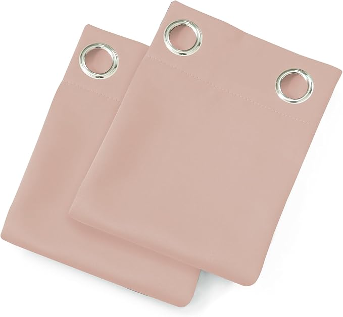 LEMOMO Blush Thermal Blackout Curtains/52 x 95 Inch/Set of 2 Panels Room - Image 9