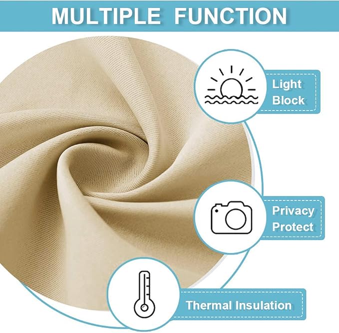 RYB HOME Kitchen Curtains Over Sink 36 inch Length, Rod Pocket Summer Light UV - Image 6