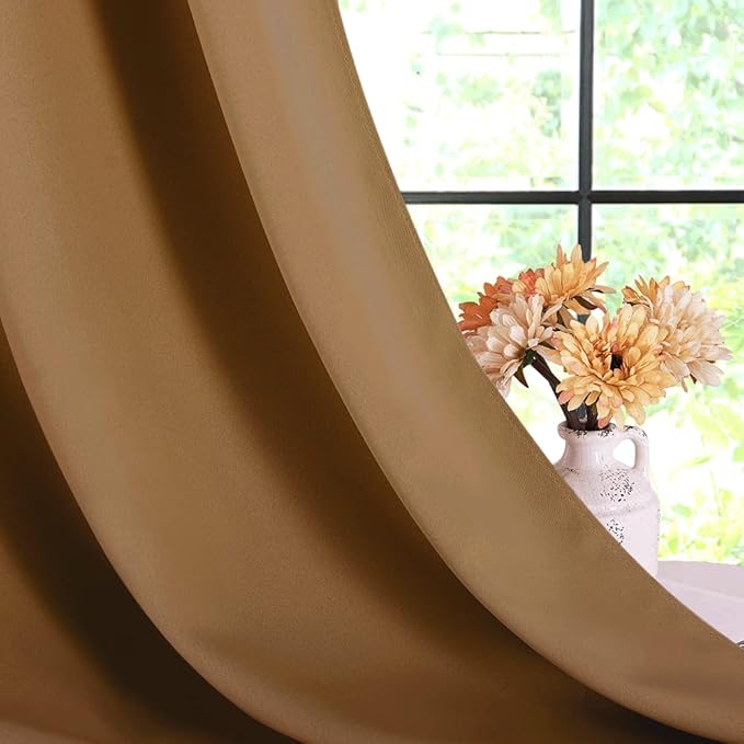 NICETOWN Sleek Blackout Curtains 72 inches Length - Image 5