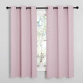 NICETOWN Baby Pink Blackout Curtains 48 inches Length by NICETOWN
