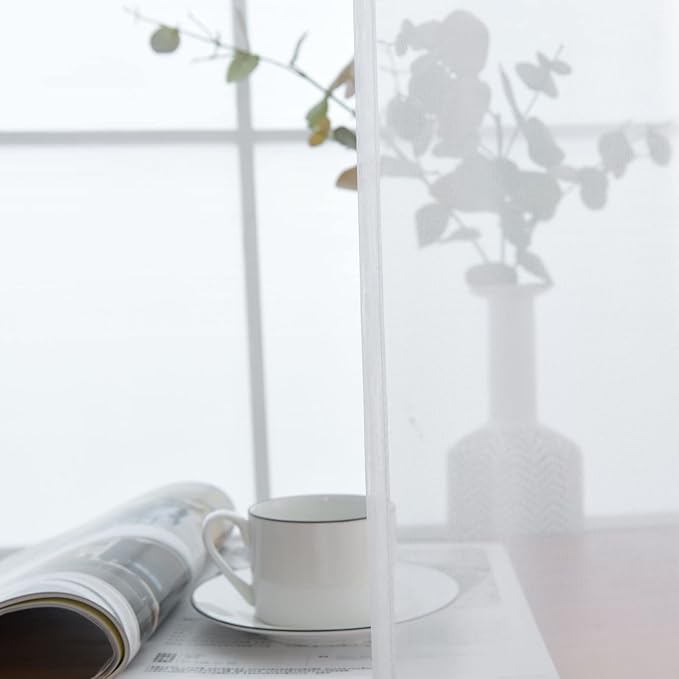 SpaceDresser Sheer Voile Window Treatment Rod Pocket Curtain Panels - Image 5