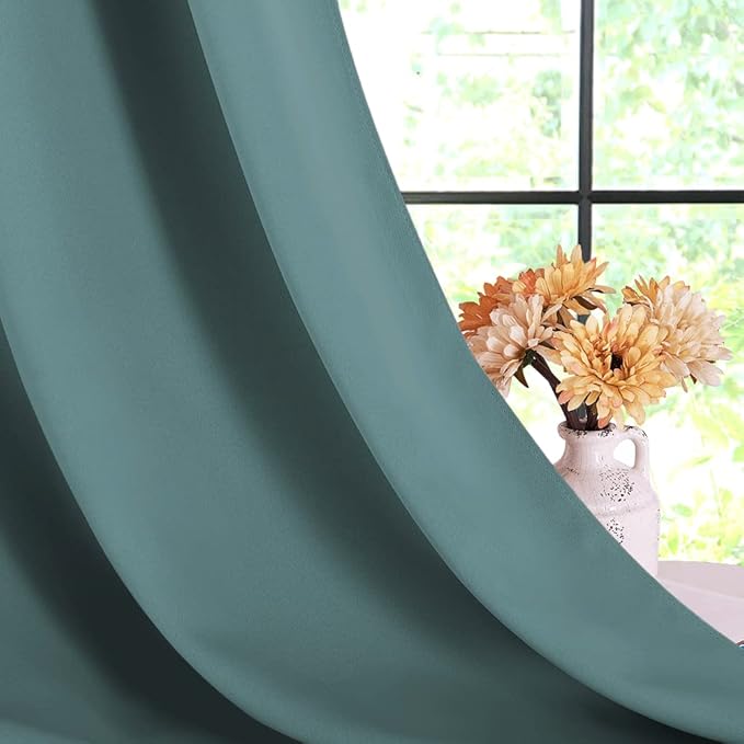 NICETOWN Modern Blackout Curtains Noise Reducing, 2 Panels, W34 x L40 -Inch - Image 6