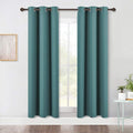 NICETOWN Blackout Window Curtains 70" L, 2 Panels, 34 inch, Sea Teal, Grommet by NICETOWN