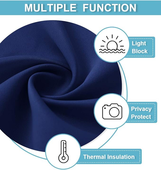 RYB HOME Blackout Privacy Bathroom Window Curtains, Short Thermal Insulated - Image 6