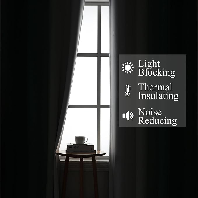 Estelar Textiler Green and Greyish White Blackout Curtains - Image 3