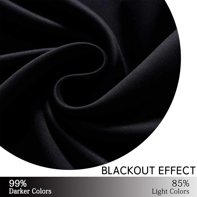 Yakamok Blackout Curtains for Bedroom, Room Darkening Thermal Insulated Grommet - Image 6