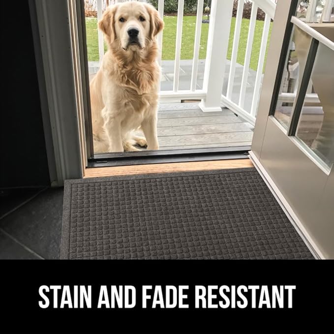 GORILLA GRIP® Ultra Absorbent Front Door Mat Outside Entrance 47x35, Traps Dirt - Image 9