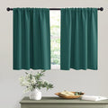 RYB HOME Short Hunter Green Blackout Curtains by RYBHOME
