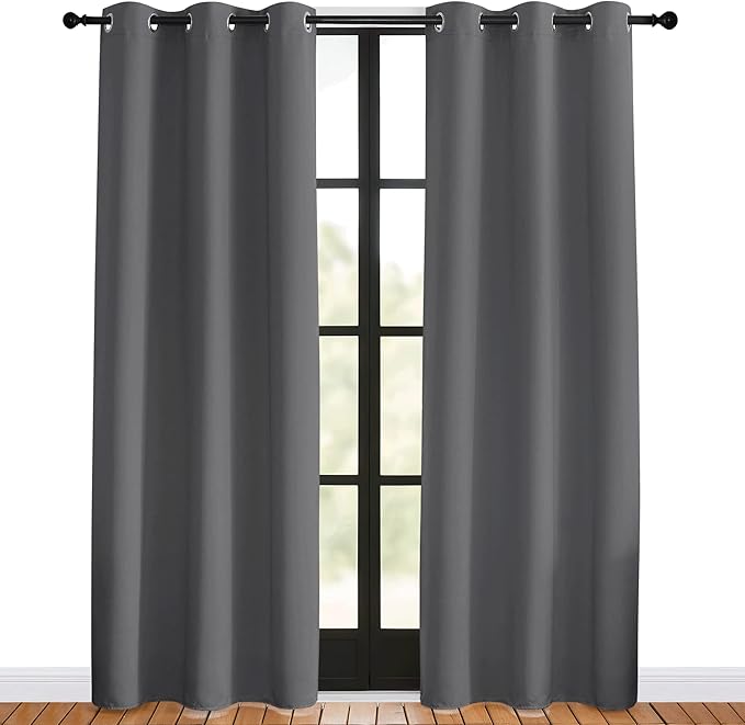 NICETOWN Bedroom Curtains Blackout Drapery Panels, 2 Panels, 42 x 80 inches - Image 2