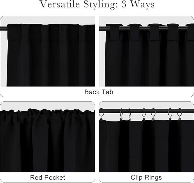 PONY DANCE Blackout Curtains 63 inch Length - Image 5