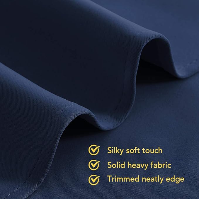 NICETOWN Living Room Blackout Curtain Panels, Window Treatment Energy Saving - Image 4