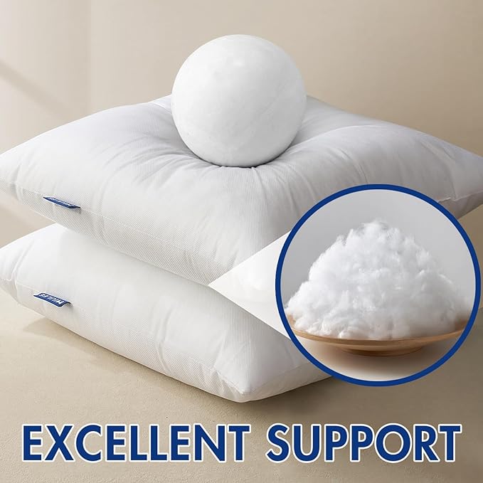 MIULEE Pillow Insert 20x26 Inch, Decorative Rectangle Throw Pillow Inserts - Image 3