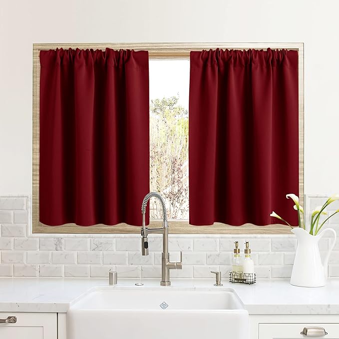 RYB HOME RV Curtains for Camper Windows, Mini Small Thermal Insulated Sunlight by RYBHOME