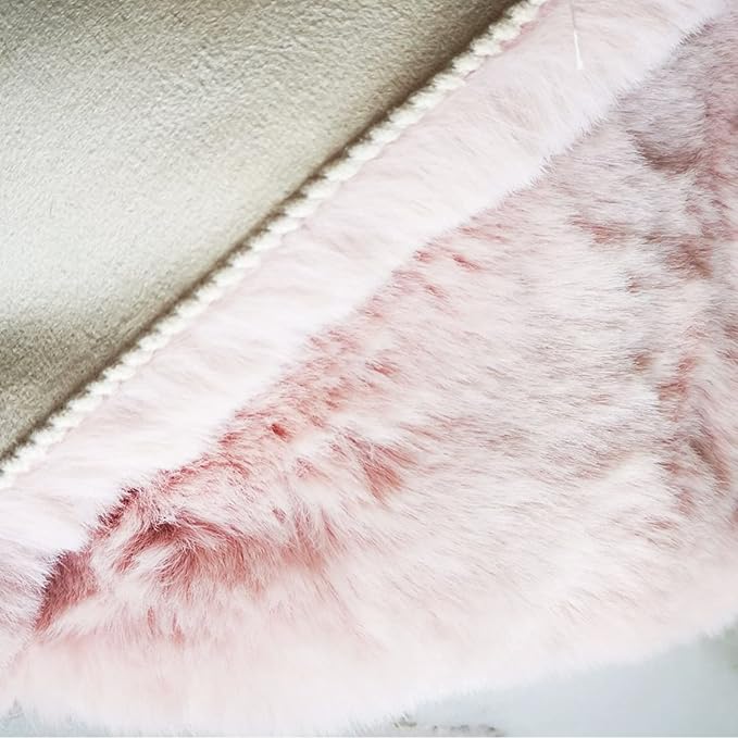 Ghouse Soft Faux Sheepskin Fur Rug 2x6 Pink Fluffy Bedside Rugs Plush Rug Shag - Image 6