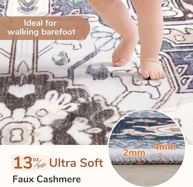 OPPODREAM Soft Area Rugs 9x12 Living Room, Washable Rugs 9x12 - Image 2