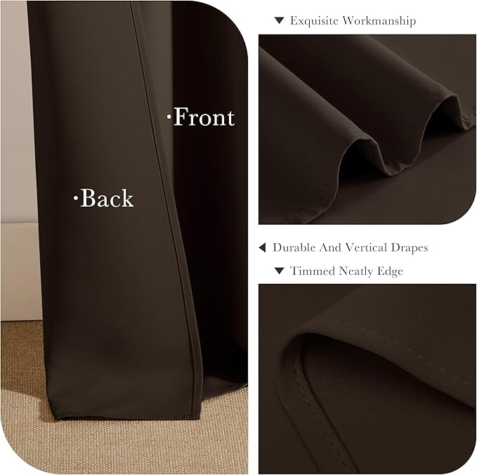 PONY DANCE Bedroom Blackout Curtains - 42 W x 72 L - Image 6