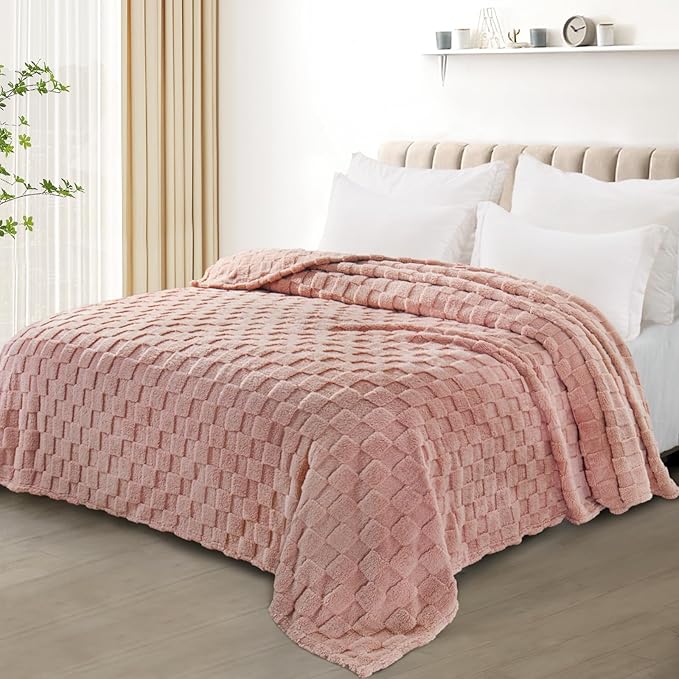 Exclusivo Mezcla Queen Size Flannel Fleece Blanket, Super Soft and Warm - Image 2