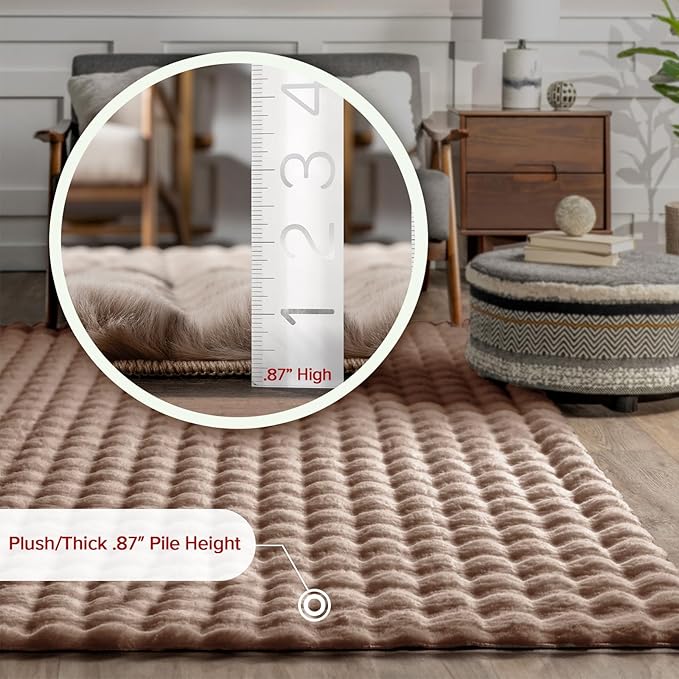 nuLOOM 2' x 8' Cozy Plush SuperiorWash Area Rug, Machine Washable, Soft Fluffy - Image 2