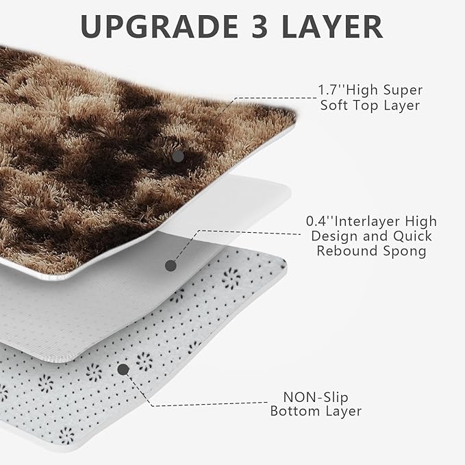 10x14 Large Area Rugs for Living Room Bedroom, Big Shag Rug for Bedroom Dorm - Image 3