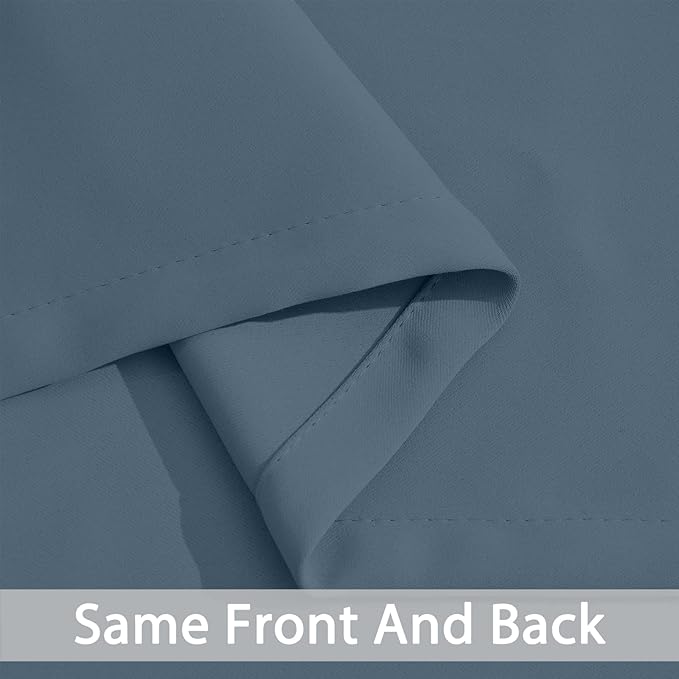 Yakamok Soild Small Window Curtains, Grommet Thermal Insulated Privacy Curtains - Image 5