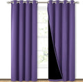 NICETOWN Lilac Purple Full Shade Curtain Panels, Pair of Energy Smart & Noise by NICETOWN