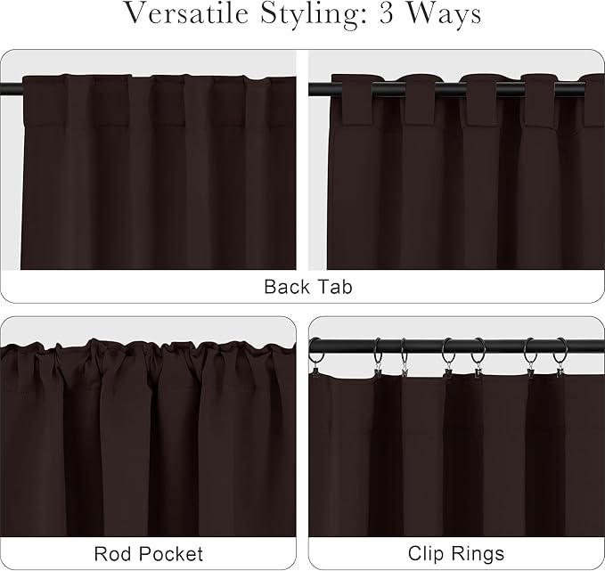 PONY DANCE Bedroom Blackout Curtains - 42 W x 72 L - Image 5
