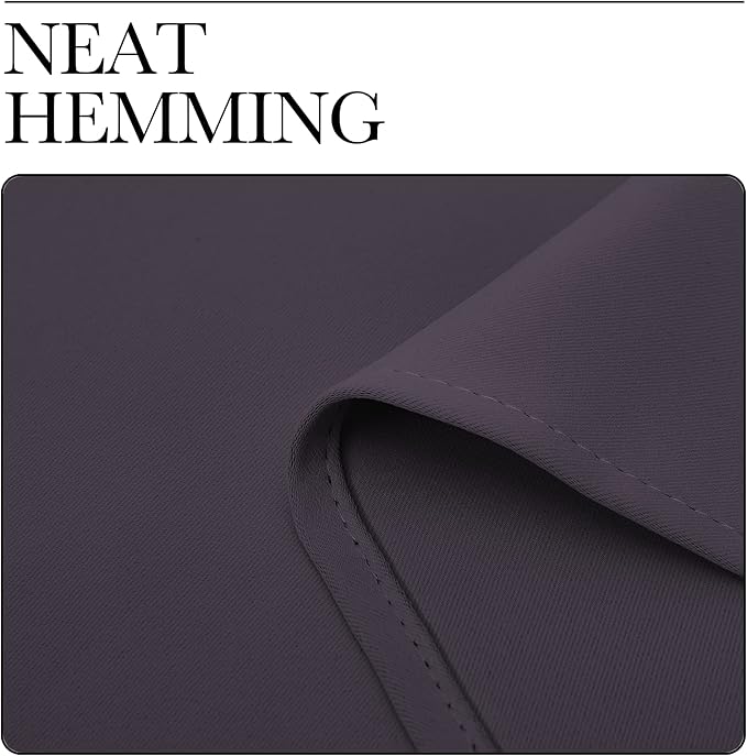 NICETOWN Greyish Purple Blackout Curtains 120 inches Length - Image 6