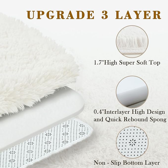 Rugs for Living Room 6x9, Alfombras para Salas Shag Large Plush Soft Area Rug - Image 5