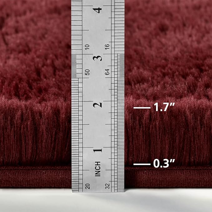 Deerhoo Shag Area Rug, 4 X 6 Plush Fuzzy Rugs - Image 2