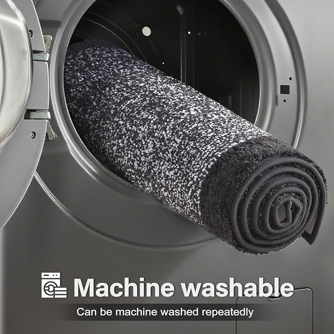 48x32 Large Bathroom Rugs Washable Non Slip, Dark Grey Bath Mat - Image 9