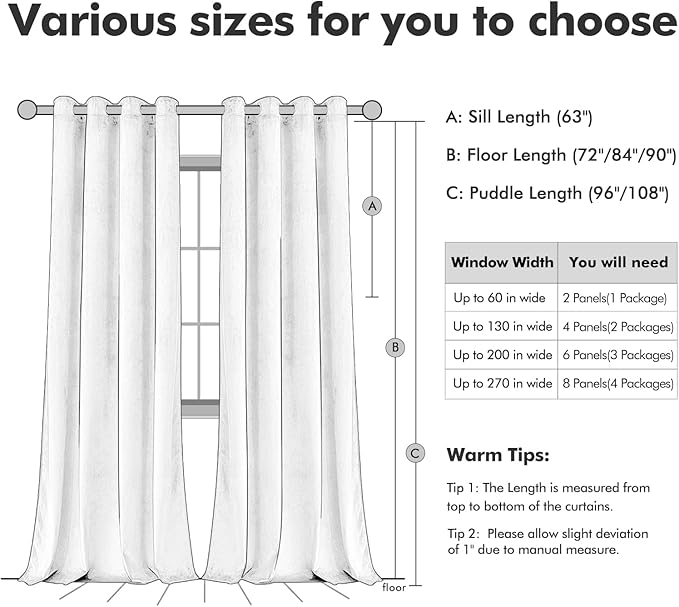 MIULEE Velvet Curtains Lavender Light Purple Elegant Grommet Thermal Insulated - Image 7
