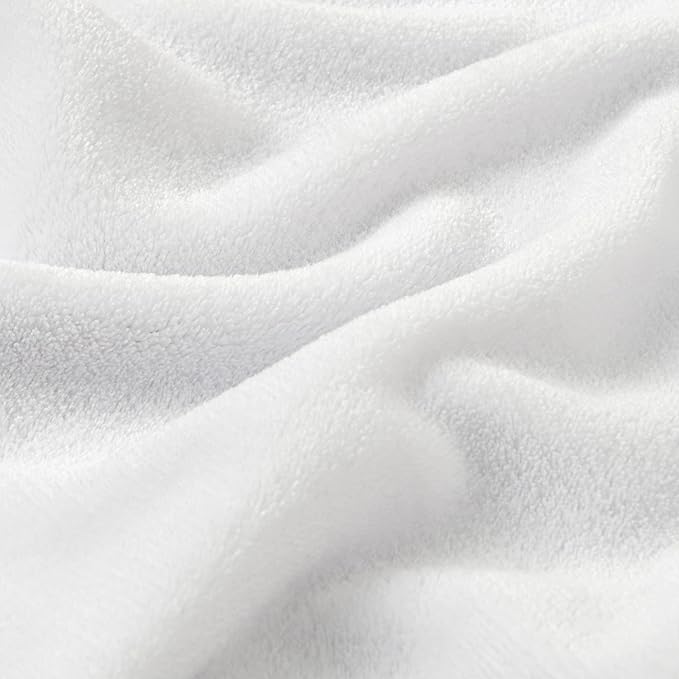 BEDELITE Fleece Blanket Twin Size White Throw Blanket - Image 4