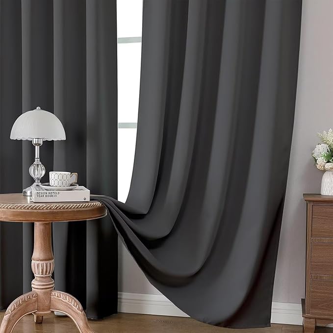 Joydeco Blackout Curtains 72 Inch Length 2 Panels Set, Thermal Insulated Long - Image 5