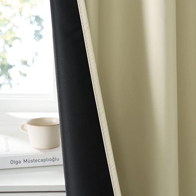 RYB HOME Bedroom Blackout Curtains 84 inches Long, 100% Blackout Thermal - Image 3