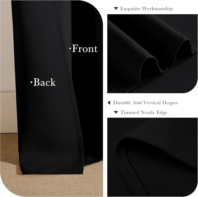 PONY DANCE Blackout Curtains 63 inch Length - Image 6