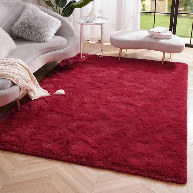 Amearea Shag Fluffy Area Rug for Bedroom Girls Living Room, Extra Soft and - Image 6