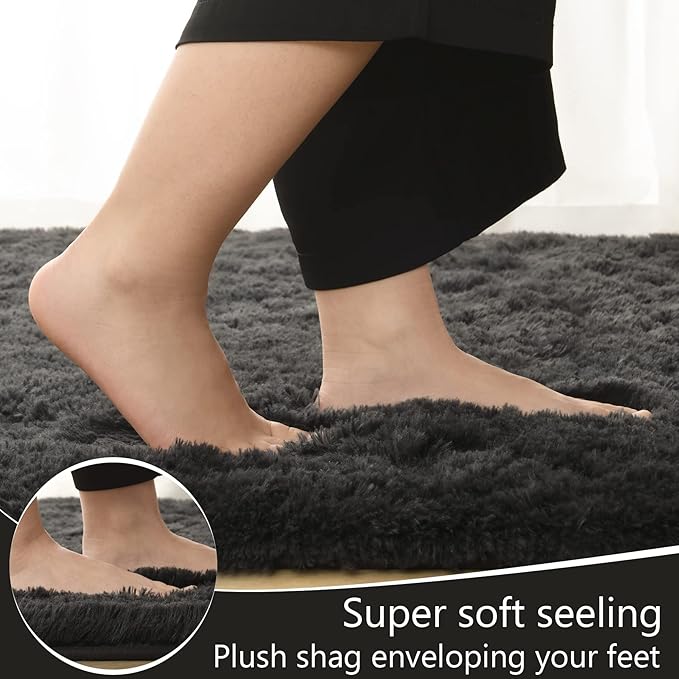 LOCHAS Ultra Soft Indoor Modern Area Rugs Fluffy Living Room Carpets - Image 3