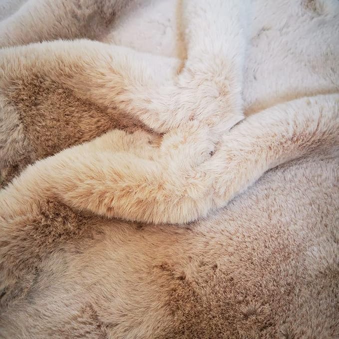 Ghouse Ultra Soft Faux Rabbit Fur Rug 2x3, Machine Washable Area Rugs - Image 7