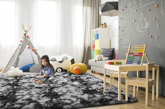 TWINNIS Super Soft Shaggy Rugs Fluffy Carpets 6x9 Feet, Indoor Modern Plush - Image 4