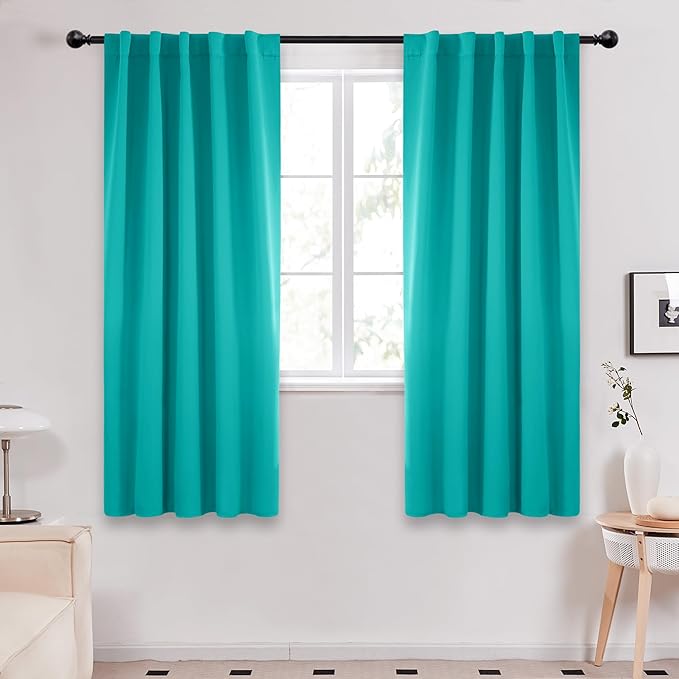 Deconovo Blackout Curtains, Thermal Insulated, W42 x L72 2 Panels, Back Tab by Deconovo
