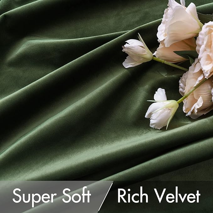 MIULEE Velvet Curtains 90 inches 2 Panels - Image 4