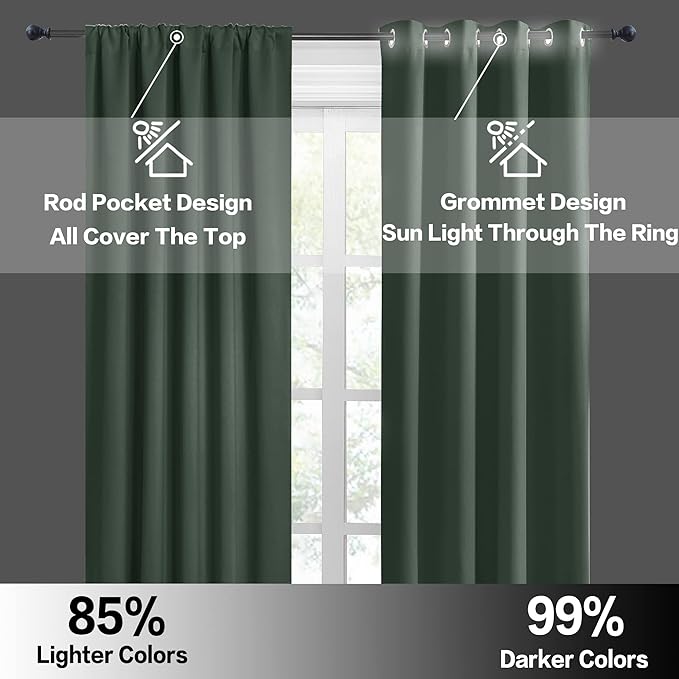 RYB HOME RV Curtains for Camper Windows, Mini Small Thermal Insulated Sunlight - Image 6