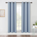 NICETOWN Bedroom Blackout Draperies Panels, 2 Panels, 42 x 72 Inch, Vintage Blue by NICETOWN