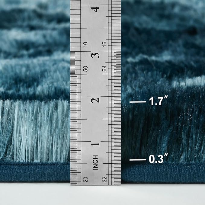 Deerhoo Large Shag Area Rugs 6 x 9, Tie-Dyed Plush Fuzzy Rugs - Image 2